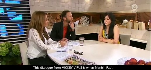 Elli Avram's Exclusive, Fun interview on 'Mickey Virus' - Swedish interview (WITH SUBTITLES) TV4