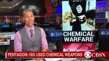 August 14 2015 Breaking News USA Pentagon says ISIS ISIL DAESH used chemical weapons