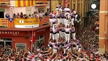 Tarragona: una torre umana a 9 piani per la festa di Sant Magì