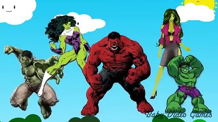 Hulk Kids Cartoon Songs Nursery Rhymes for Children Daddy Finger Family Song