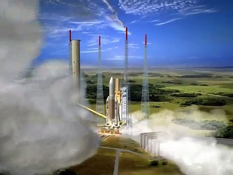 Animation of Jules Verne ATV departure, docking with the International Space Station and controlled reentry over Pacific Ocean