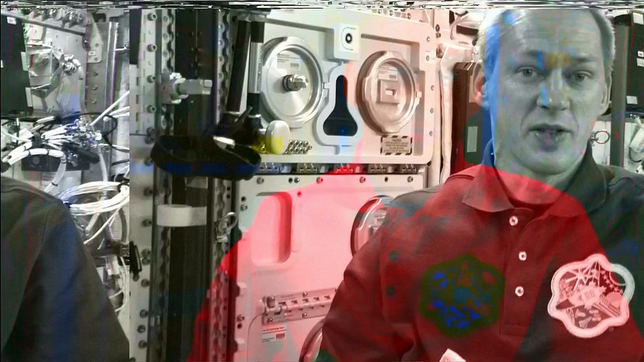 How are blood samples analyzed in space?