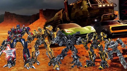 Transformers Finger Family Nursery Rhymes Lyrics
