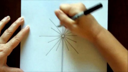How to Draw a Dandelion Easy Free Drawing Tutorial for Beginners