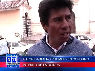 Download Video: N11 Informativo SEGUN EL PRESIDENTE DE LA MESA TECNICA DE LA QUINUA WALTER PRADO BAUTISTA LAS AUTORIDADES NO PROMUEVEN EL CONSUMO INTERNO DE LA QUINUA