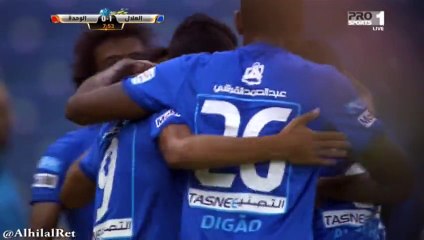 الهدف الأول للهلال على الوحدة - خالد الكعبي