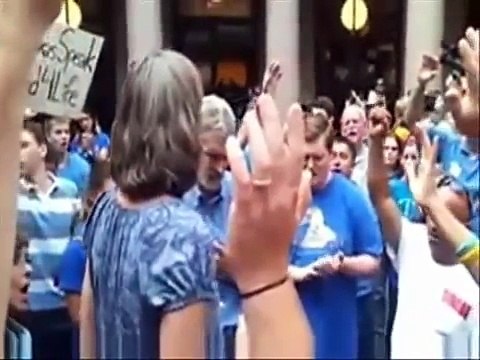 HAIL SATAN chant from Pro Choice supporters (Spiritual Warfare)
