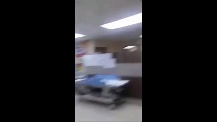 المستشفى العسكري في تبوك وقت الافطار خالي من الاطباء