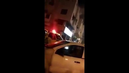 انقاذ ام واطفالها من حريق حي السلطانة بالمدينة المنورة