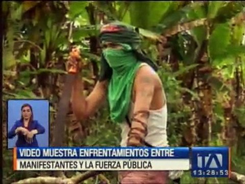 Video muestra enfrentamientos entre manifestantes y la Fuerza Pública