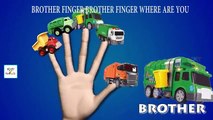 Garbage Truck Cartoon Toy Finger Family Nursery Rhymes For Children | Truck Finger Family Songs