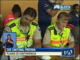 El Comité de Operaciones de Emergencia del cantón Mejía se instaló con presencia del Ministro de Seguridad y la Secretar