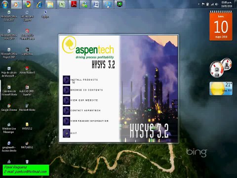 Instalacion de Hysys 3.2 en Windows 7 32 bits / Installation hysys 3.2 on Windows 7