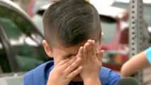 Cute Kid Cries On The First Day Of School | What's Trending Now