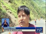 Daños en la vía Ambato - Puyo causa dificultades en el tránsito vehicular