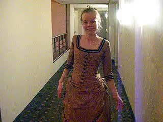 The Chocolate and Caramel Bustle Dress