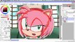 Sonic OC speedpaint Amy to Electric Star