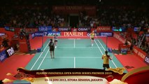 Bao Yixin/Cheng S. (CHINA) VS Nitya K.M. /Greysia Polii (INDONESIA) Djarum Indonesia Open 2013