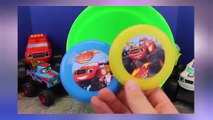Blaze and the Monster Machines GIANT Surprise Egg Play Doh Symbol with Disney Cars Mater