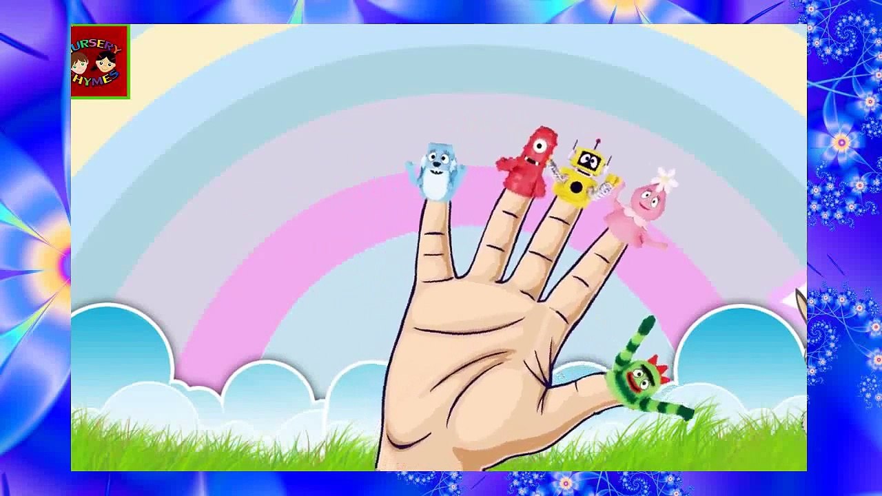 Yo GABBA GABBA Cartoon Finger Family Nursery Rhymes