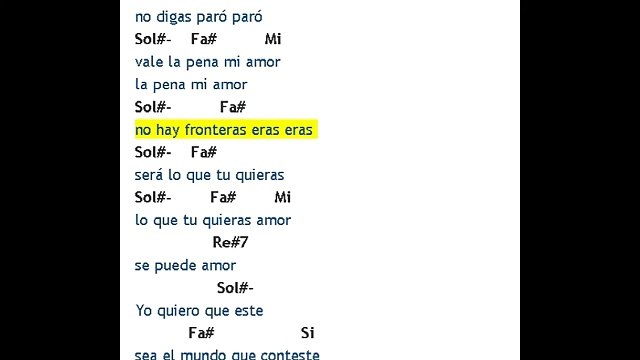 Alvaro Soler - El Mismo Sol - Testo e Accordi Chitarra - Guitar Chords