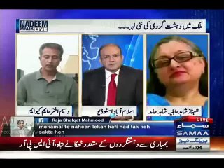 Descargar video: MQM Waseem Akhtar Using Harsh Words For Shahid Hamid Wife