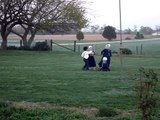 Amish Children At play in Guthrie,Kentucky