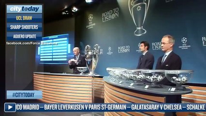 رد فعل لاعبي السيتي بعد اعلان القرعة ضد برشلونة