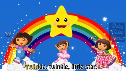 Dora the Explorer Twinkle Little Star | Funny cartoon Kids Songs Nursery Rhymes