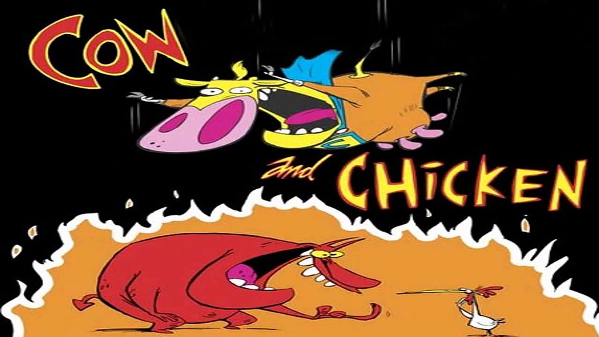 Cow and Chicken Cartoon Intro Opening Theme 1997, image size:1920x1080