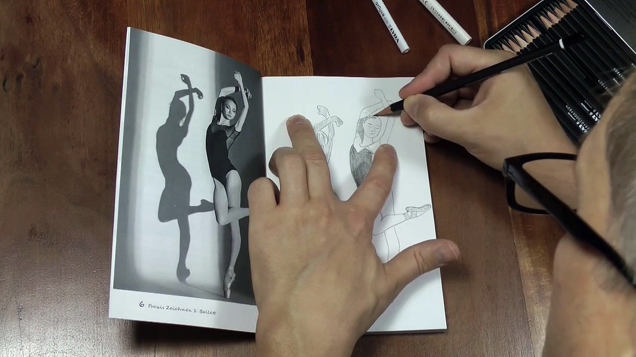 Freihand Zeichnen mit Übungsbuch 'Praxis Zeichnen' von York P. Herpers