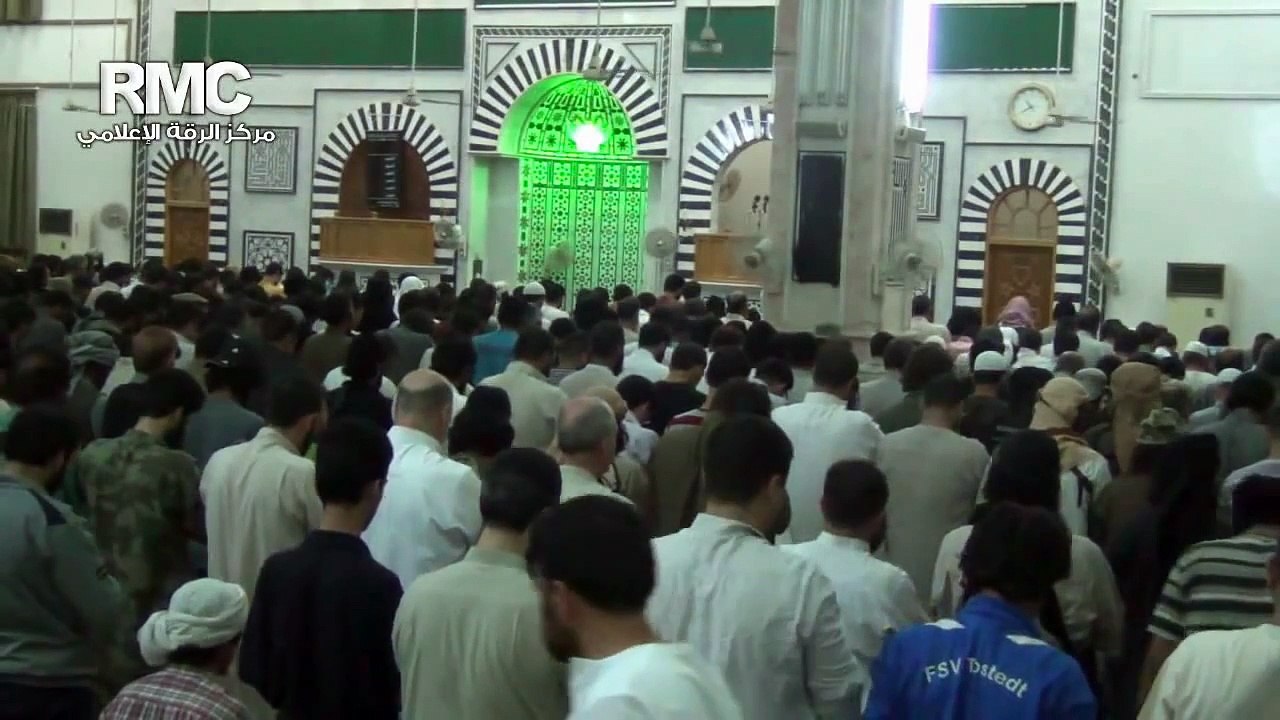 الرقة|| اخر ركعة من صلاة الوتر في مسجد النور مع دعاء القنوت الذي أبكى جميع المصلين في المسجد