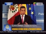 Ollanta Humala desde España Perú genera confianza por su política macroeconómica