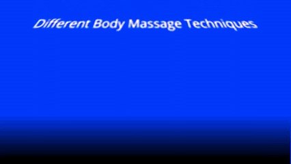 Types of Massages Offered in Vegas
