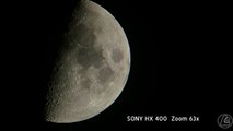 Super zoom 63x : SONY DSC H400 MOON test