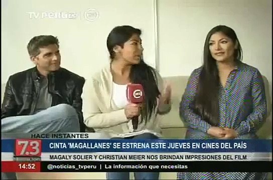 Christian Meier y Magaly Solier dan detalles de 'Magallanes'