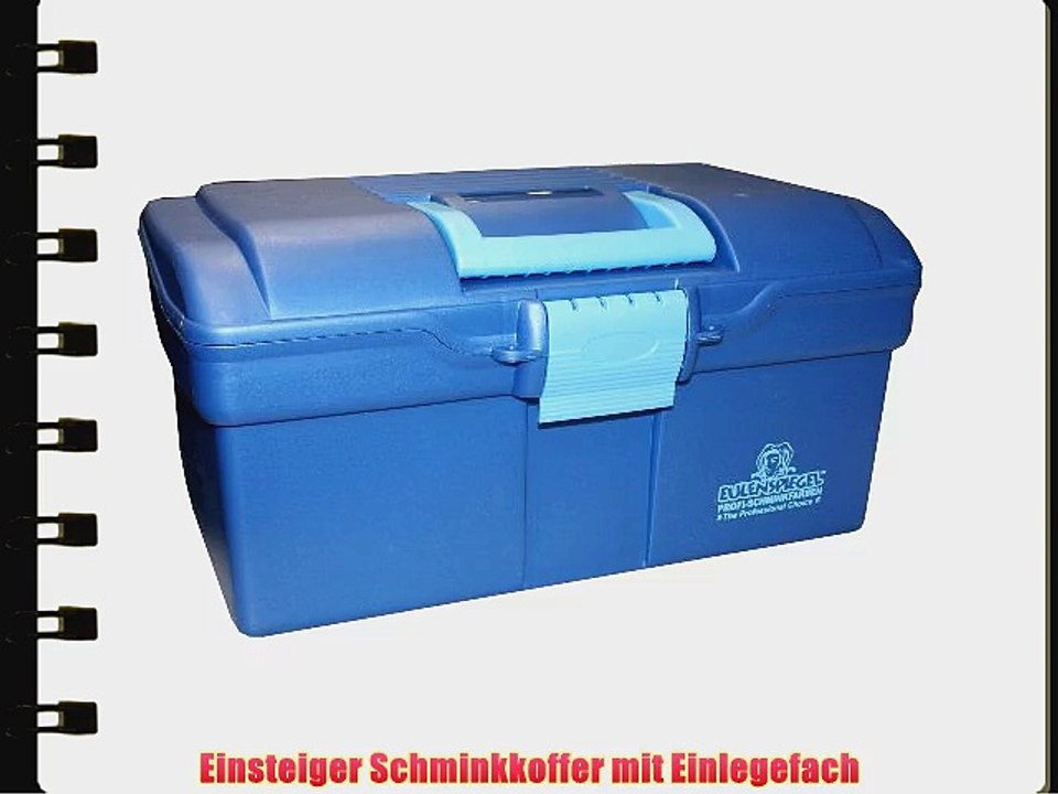 Eulenspiegel 299555 - Schmink Koffer Outdoor mit Farben Pinseln Glitzer Schminkstift und 10