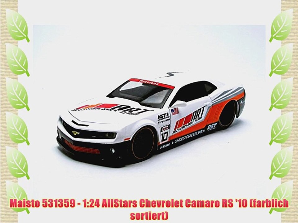 Maisto 531359 - 1:24 AllStars Chevrolet Camaro RS '10 (farblich sortiert)