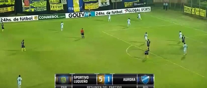Sportivo Luqueño 5 - 1 Aurora - Todos los goles - Copa Sudamericana 2015