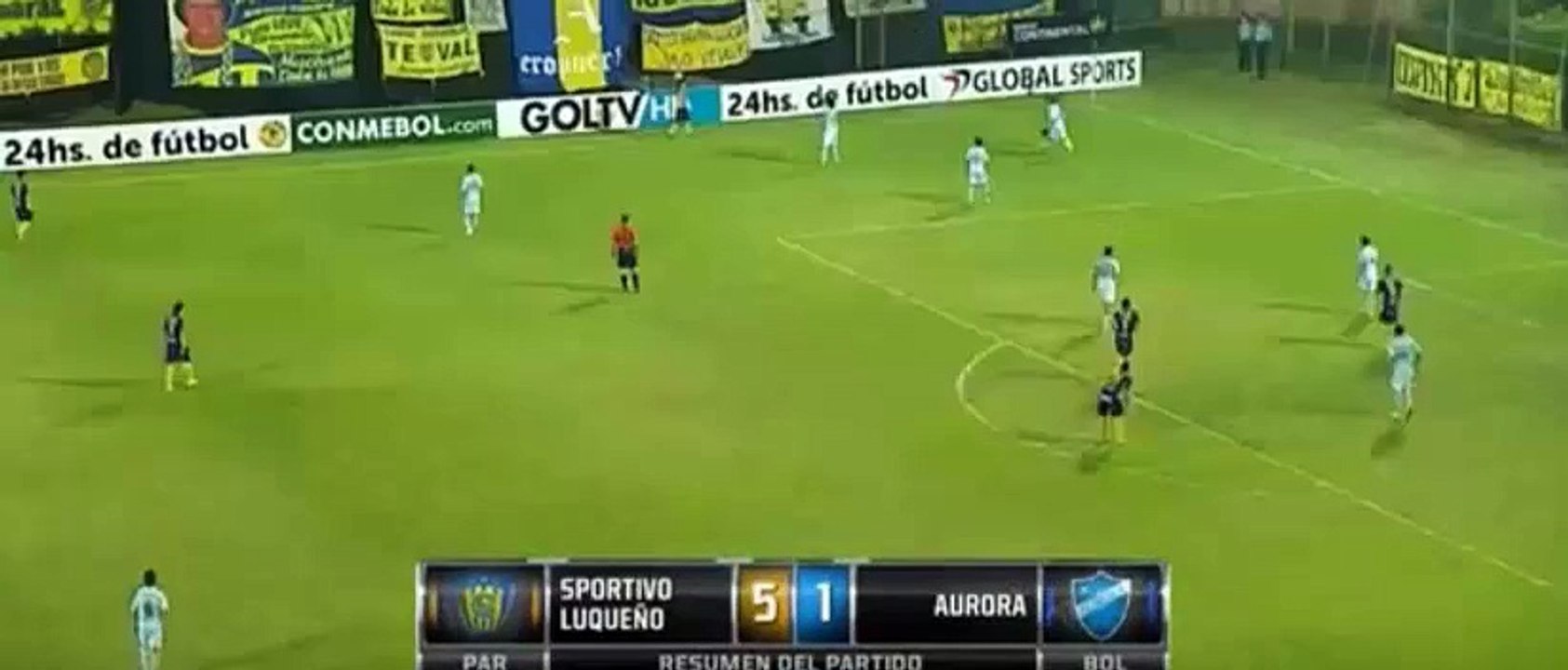 Sportivo Luqueño 5 - 1 Aurora - Todos los goles - Copa Sudamericana 2015