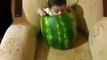 Baby Eating Watermelon _ Cute Baby Eats A Melon _ Funny Baby Video