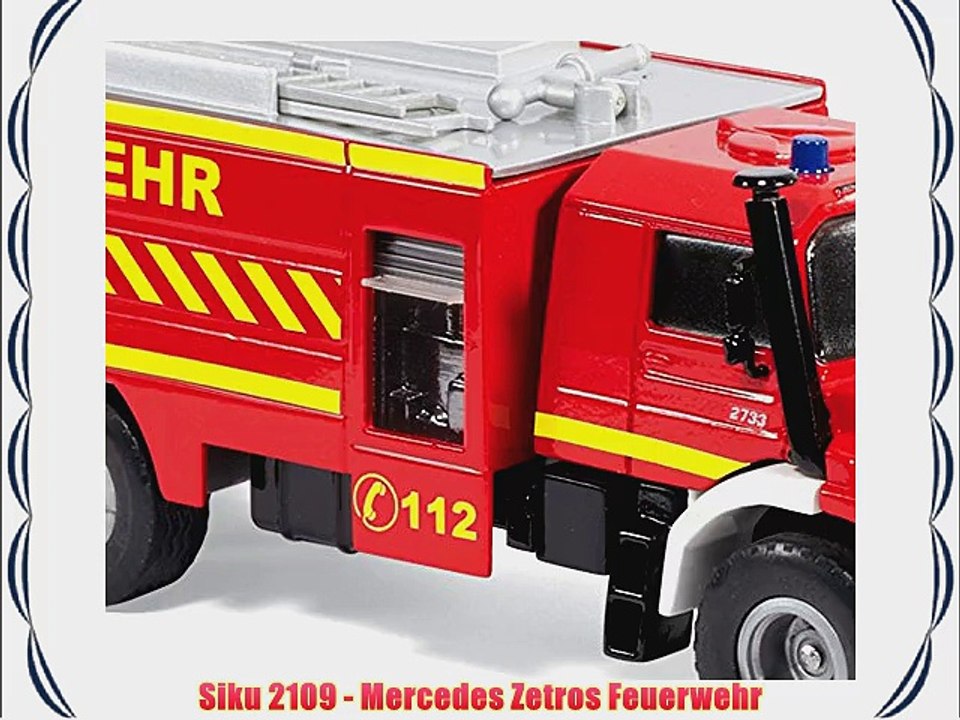 Siku 2109 - Mercedes Zetros Feuerwehr