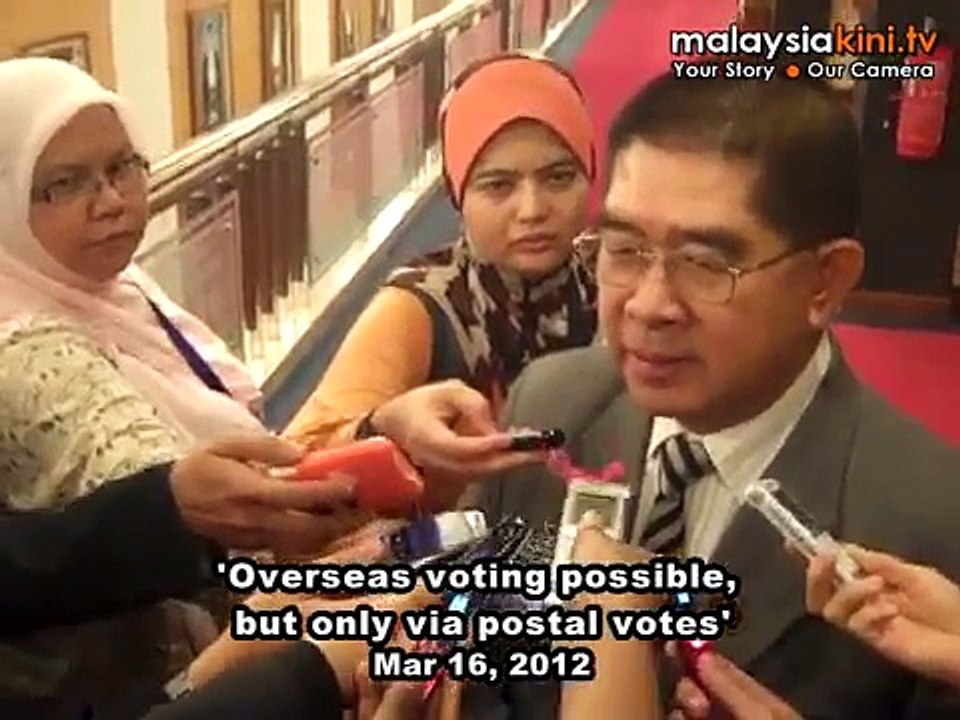'Overseas voting possible, but only via postal votes'