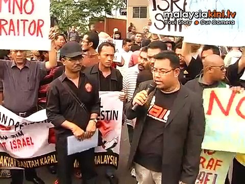 NGO berdemo di Pelabuhan Klang bantah kapal Israel