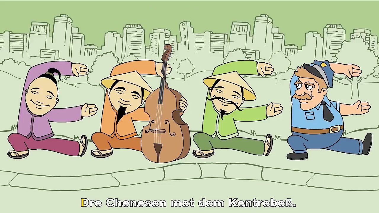 Drei Chinesen mit dem Kontrabass - Kinderlieder zum Mitsingen | Sing Kinderlieder
