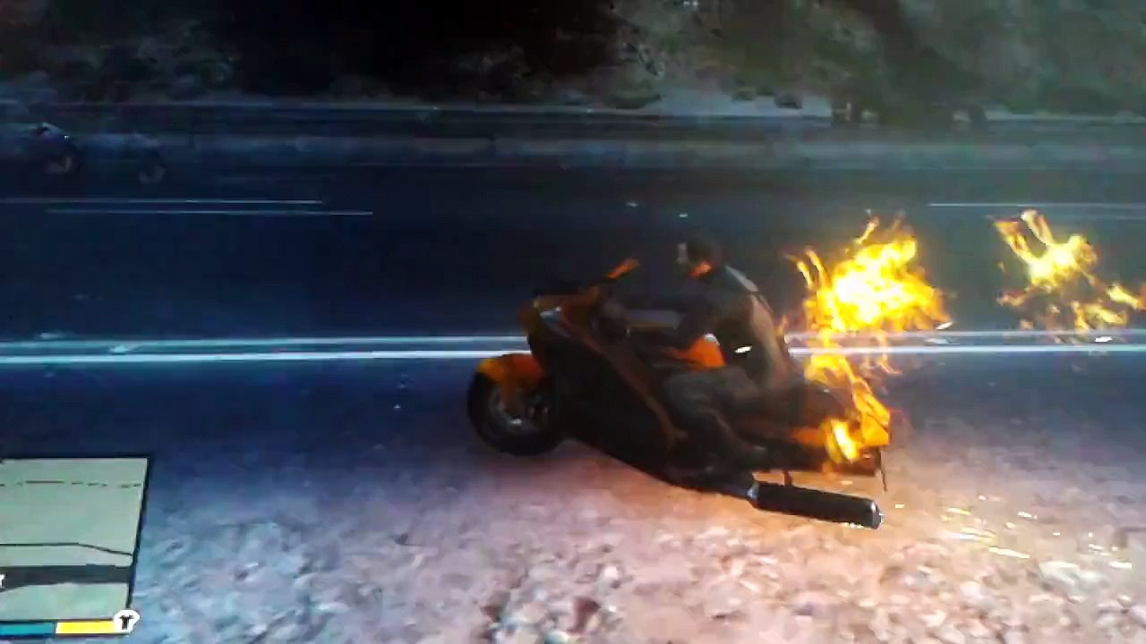 Petit délire en moto sur GTA