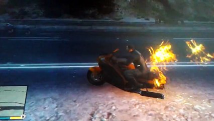 Petit délire en moto sur GTA