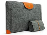 Details Sinoguo Classic Gray Felt & Leather Handmade Case Bag Holder Sleeve Cover Pouch  Top List