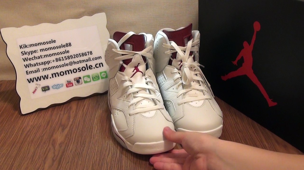 Authentic Air Jordan 6 Maroon 2015