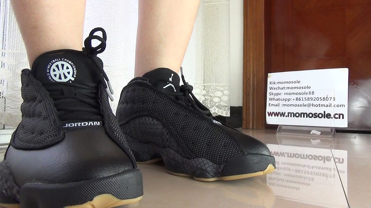 Authentic Jordan 13 low Quai 54 on foot